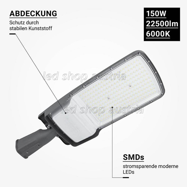 150W LED Straßenleuchte Professional kaltweiß IP65