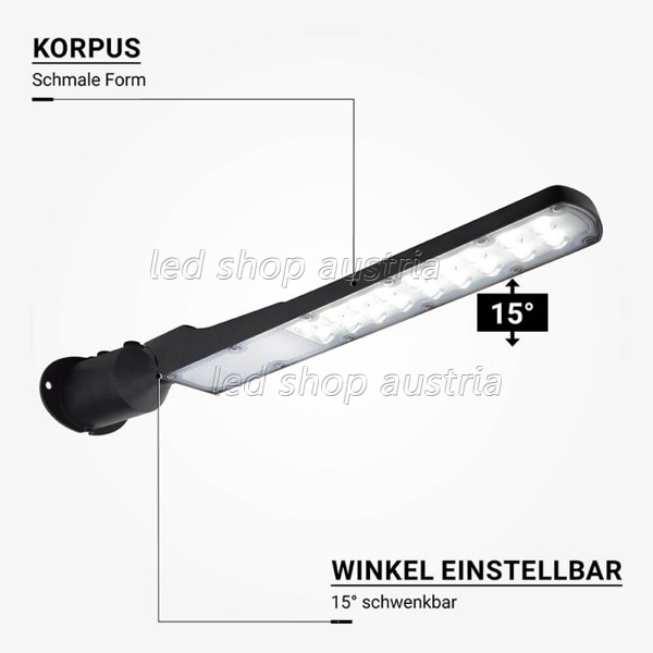 50W LED Straßenleuchte Premium kaltweiß IP65