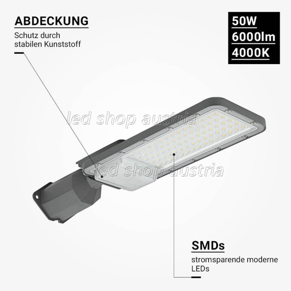 50W LED Straßenleuchte Professional HL neutralweiß IP65