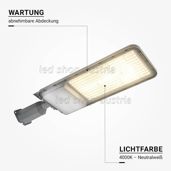 200W LED Straßenleuchte Professional HL neutralweiß IP65