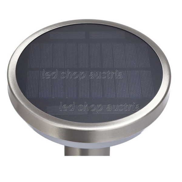 2W LED Solar Gehwegleuchte mit PIR Sensor und Erdspieß INOX IP44 warmweiß