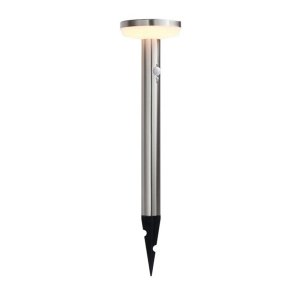 4.4W LED Solar Gehwegleuchte mit PIR Sensor und Erdspieß INOX IP44 warmweiß