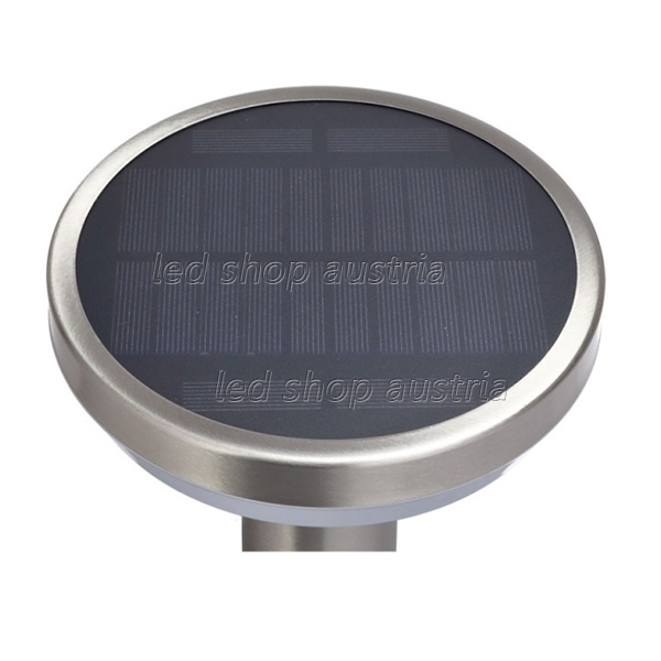 4.4W LED Solar Gehwegleuchte mit PIR Sensor und Erdspieß INOX IP44 warmweiß