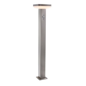 4.4W LED Solar Gehwegleuchte mit PIR Sensor eckig INOX IP44 warmweiß