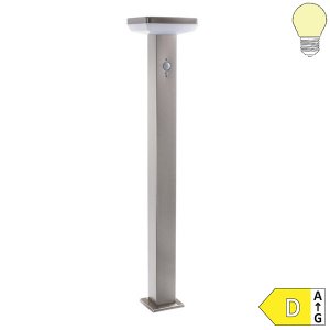 4.4W LED Solar Gehwegleuchte mit PIR Sensor eckig INOX IP44 warmweiß