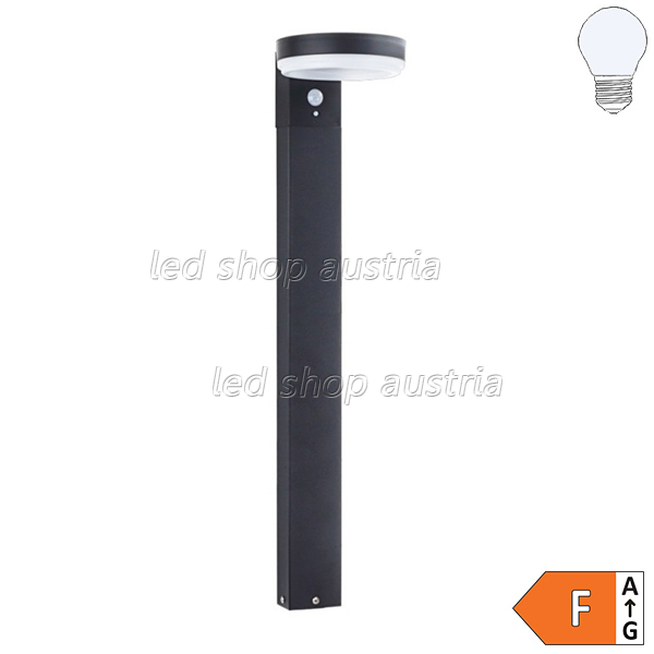 6W LED Solar Gehwegleuchte mit PIR Sensor 90cm schwarz IP44 kaltweiß