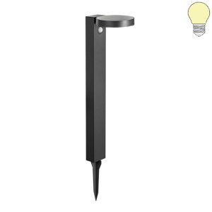 9W LED Solar Gehwegleuchte mit Erdspieß rund IP44 warmweiß