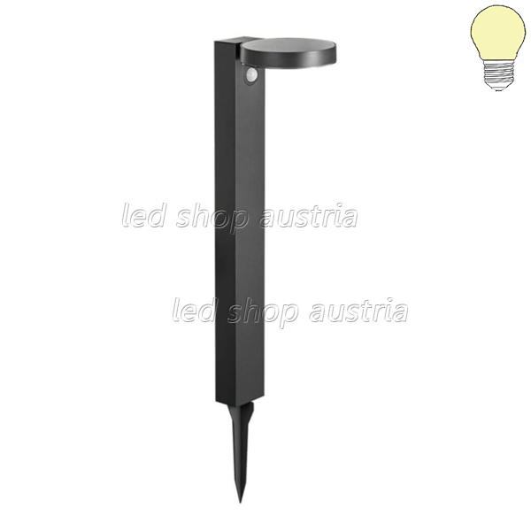 9W LED Solar Gehwegleuchte mit Erdspieß rund IP44 warmweiß