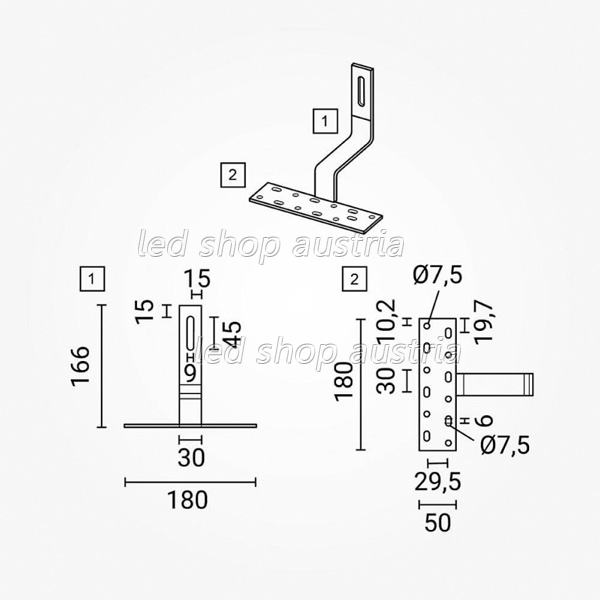 Dachhaken für Solarpanels