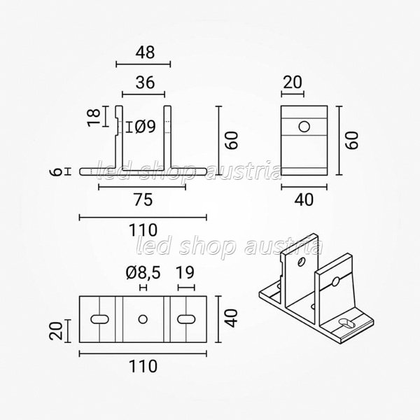 Front-Montagehalterung für Solarpanels verstellbar