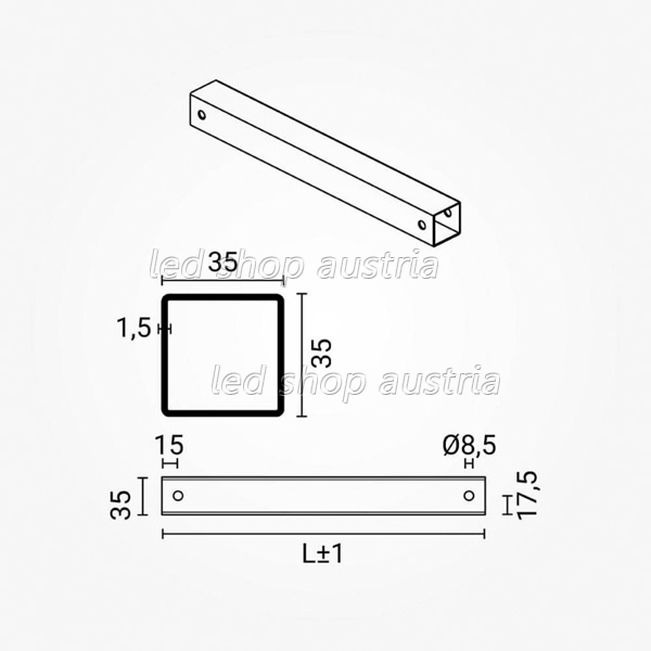 Hintere Montagehalterung für Solarpanels verstellbar 15-30° 320mm