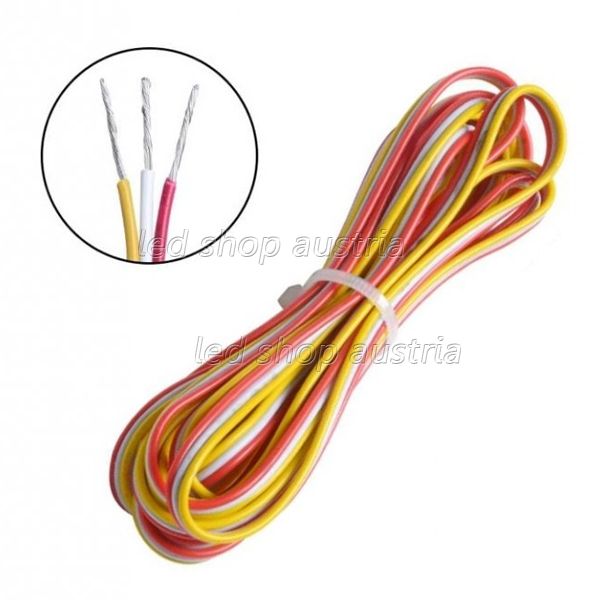 Verbindungskabel 3 x 0,5mm² CCT- 1 Meter