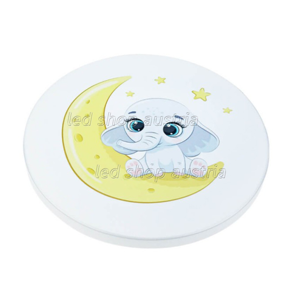 24W LED Kinderzimmerleuchte ELEPHANT neutralweiß