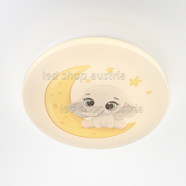 24W LED Kinderzimmerleuchte ELEPHANT neutralweiß