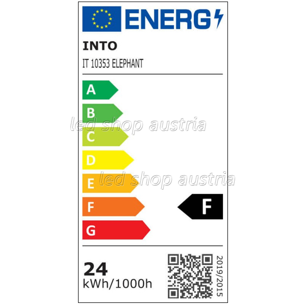 24W LED Kinderzimmerleuchte ELEPHANT neutralweiß