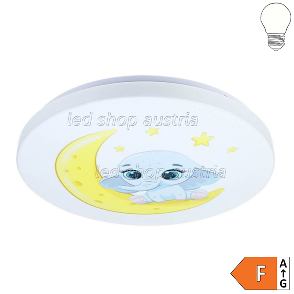 24W LED Kinderzimmerleuchte ELEPHANT neutralweiß