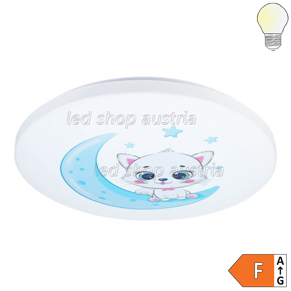 65W LED Kinderzimmerleuchte BLUE KITTY Farbwechsel