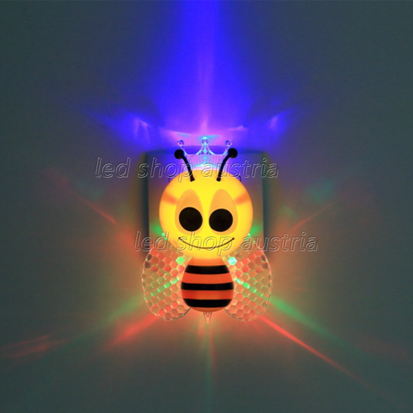 0,5W LED Nachtlicht Biene RGB