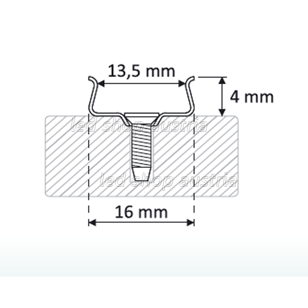 (Bild für) Montagehalter für ALU Profil MINI