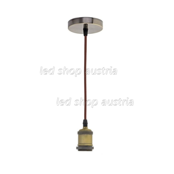 LED Pendelleuchte Vintage E27 messing