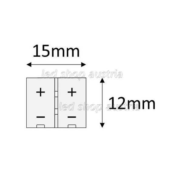 (Bild für) LED Stripe Flex- Verbinder 2 Adern f. 8mm Strips (lötfrei)