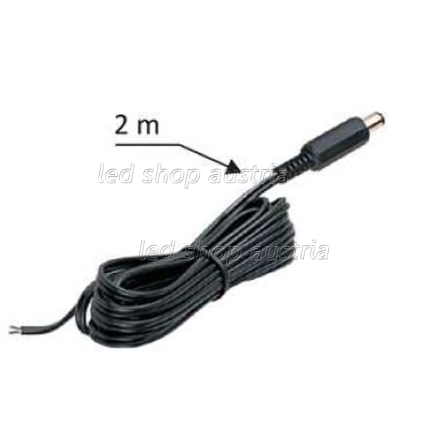 Anschlussverlängerung 2m mit 5mm Rundstecker (lötfrei)
