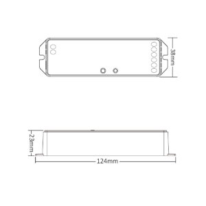 LED WIFI RGB-W-WW, CCT und Single Color Universal Receiver (5in1) 12-48V Tuya fähig