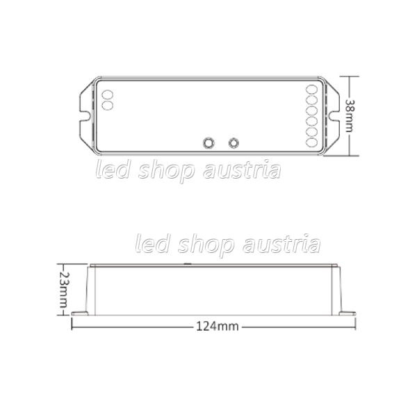 LED WIFI RGB-W-WW, CCT und Single Color Universal Receiver (5in1) 12-48V Tuya fähig