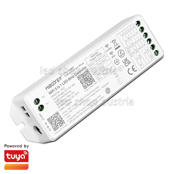 LED WIFI RGB-W-WW, CCT und Single Color Universal Receiver (5in1) 12-48V Tuya fähig