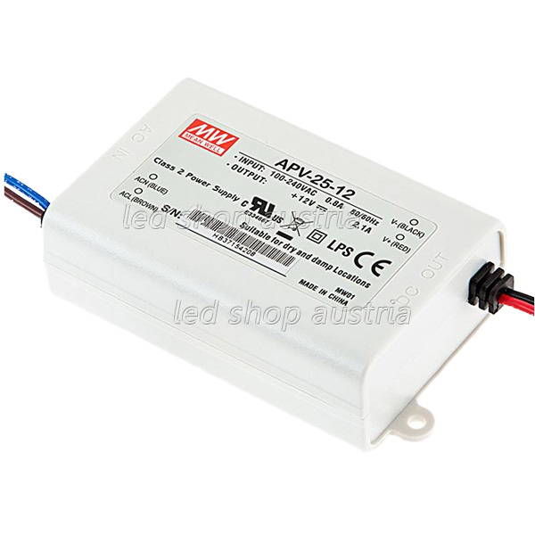 LED Trafo MEAN WELL APV-Series IP42 - 12V DC 25W