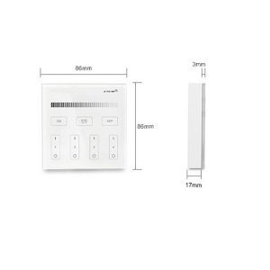 4 Zonen LED Single Color RF- Wandfernbedienung (Pilot)