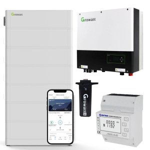 Growatt SPH8000TL3-BH-UP 8kW Hybrid Wechselrichter + 15.3kWh Hochvolt Solarspeicher-Set