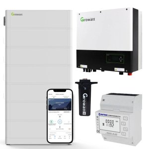 Growatt SPH7000TL3-BH-UP 7kW Hybrid Wechselrichter + 15.3kWh Hochvolt Solarspeicher-Set