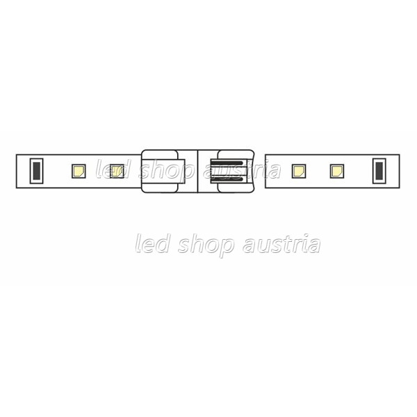 (Bild für) LED Stripe Steckverbinder 2 Adern f. 8mm Strips f. Profil MiniXL
