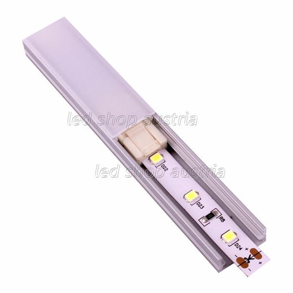 (Bild für) LED Stripe Steckverbinder 2 Adern f. 8mm Strips f. Profil MiniXL