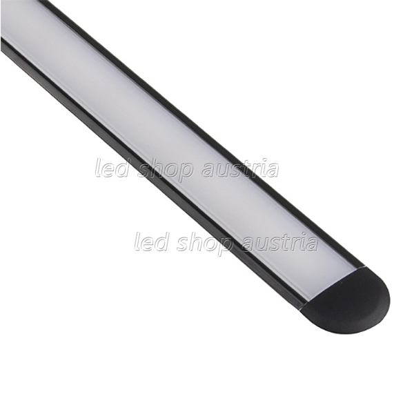 (Bild für) LED Profil ALU INLINE-Z 2000mm schwarz