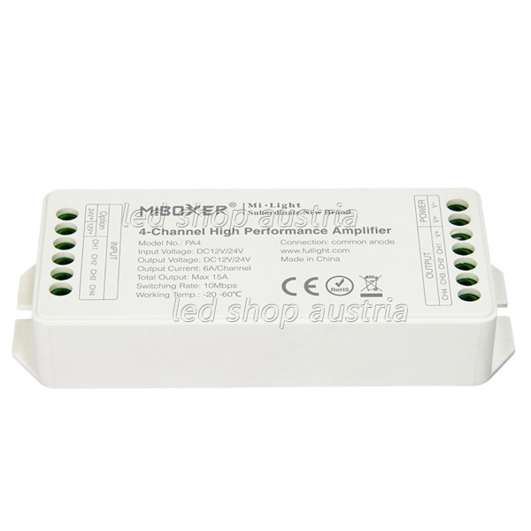 LED 4 Kanal Verstärker/Amplifier 12 -24V 15A