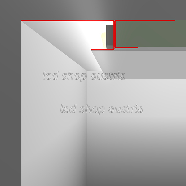 LED Trockenbau Konstruktionsprofil Zinkblech SNL 70 2000mm