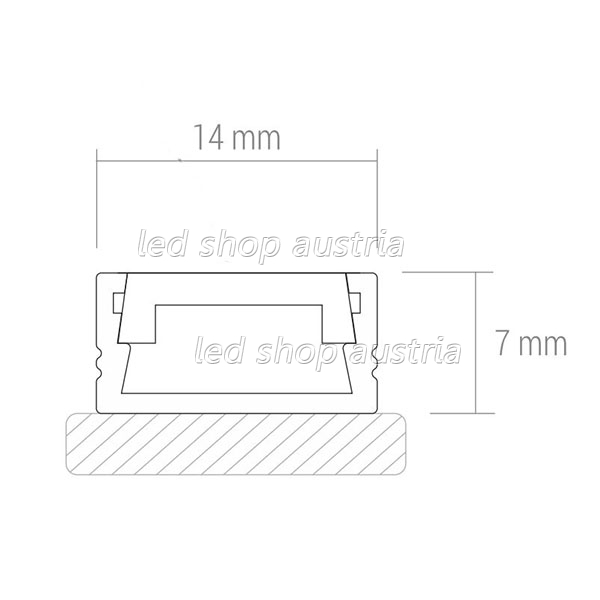 LED Profil ALU MINI 2000mm