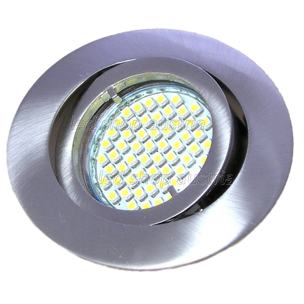(Bild für) Einbaurahmen rund für 50mm LED Spots ZAMAK mit Bajonetring