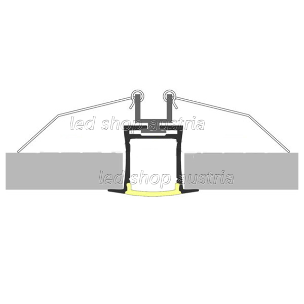 LED Profil ALU Recessed_4 2000mm