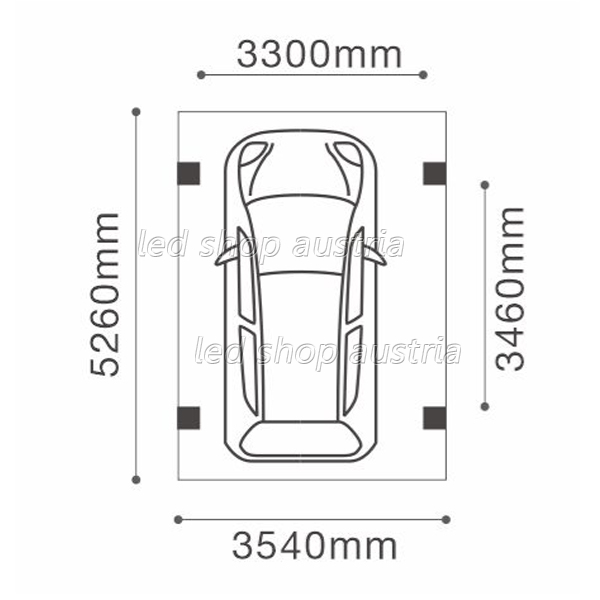 Einzelstellplatz Solar-Carport Aluminium inkl. PV- Module Komplettbausatz