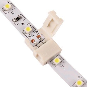LED Stripe Steckverbinder 2 Adern f. 10mm Strips (lötfrei)