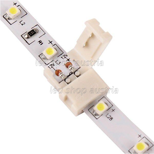 LED Stripe Steckverbinder 2 Adern f. 10mm Strips (lötfrei)
