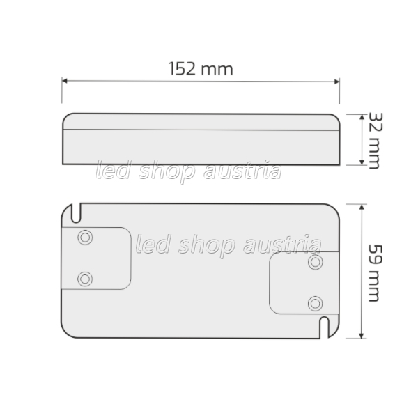 LED Montagenetzteil - 24V DC 0-65W