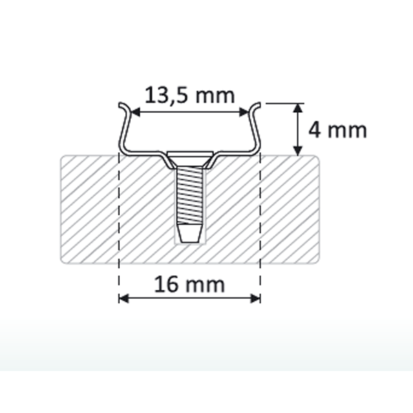 Montagehalter für ALU Profil LINE