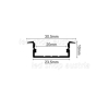 LED Profil ALU Recessed_3 2000mm
