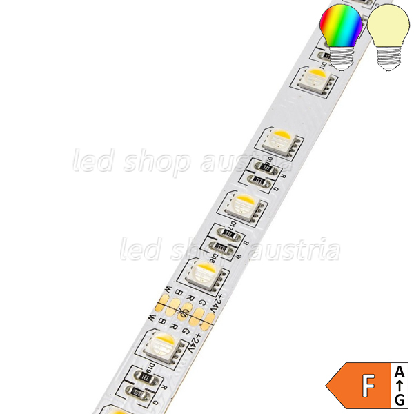 LED Strip 24V Professional RGB-WW 60LED/m 5m Rolle selbstklebend