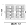 LED Stadion Flutlicht 5700K 480W 90° kaltweiß