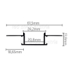 LED Profil ALU Gipskarton_5 2000mm